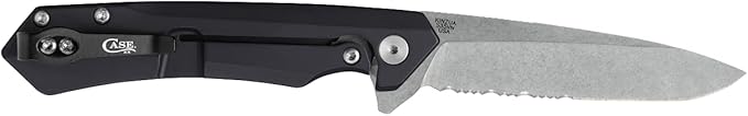 Case XX Pocket Knife KINZUA - BLACK ANODIZED ALUMINUM Item #64633 - KINZUA S35VN - Length Closed: 4 3/4Inches