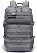 Men and Women 45L Outdoor Camouflage Backpack Capacity Hiking and Camping Bag Multi-functional Storage 3D Backpacks (Grey 45L)