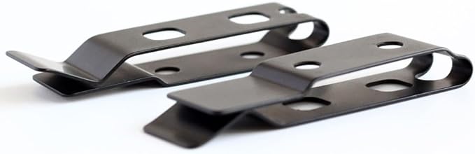 1PC Pocket Clip with 2 Sets Screws Fits for Knife Sheath Custom Stainless Kydex Clip Waist Clip for Small Straight Knife