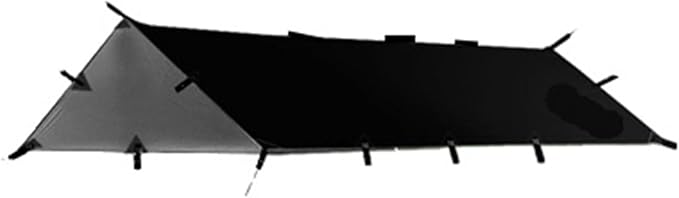 210t Polyester Ultralight Outdoor Camping Black Silver Coating Square Hexagon Sun Shelter