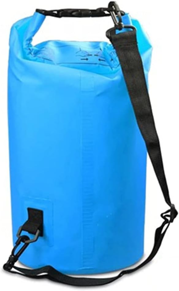 2L/5L/10L/15L/20L/30L Waterproof Dry Bag Roll Top Dry Compression Sack Keep Gear Dry Clean for Kayaking Beach Rafting Boating (Color : Blue Size : 20L)