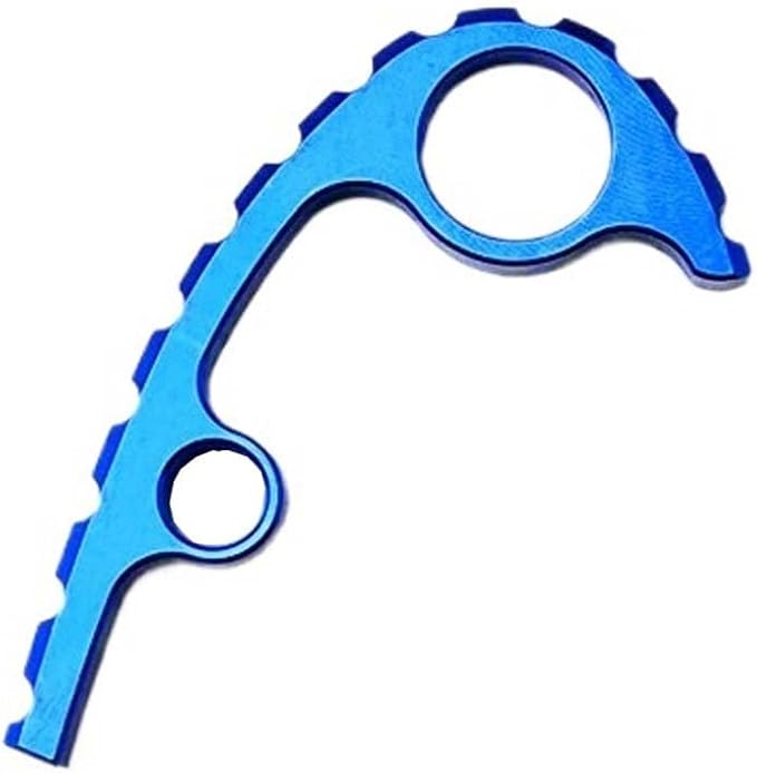 1PC Titanium Back Spacer Fits for Para3 Custom CNC Spine Spacer DIY Replacement Accessory(Blue)