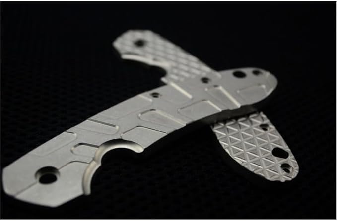 1PC Scales Replacement in Stonewashed Finish Fits for C156 CNC Titanium Alloy Handle Patch
