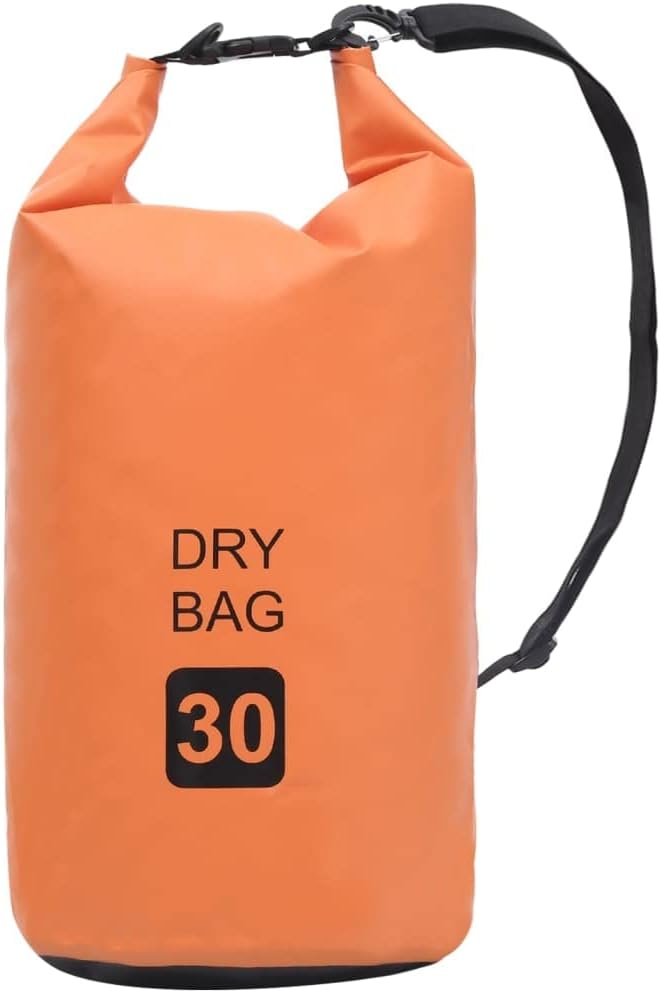 vidaXL PVC Dry Bag in Bold Orange: Waterproof and Durable Storage for Outdoor Activities - 7.9 gal Capacity