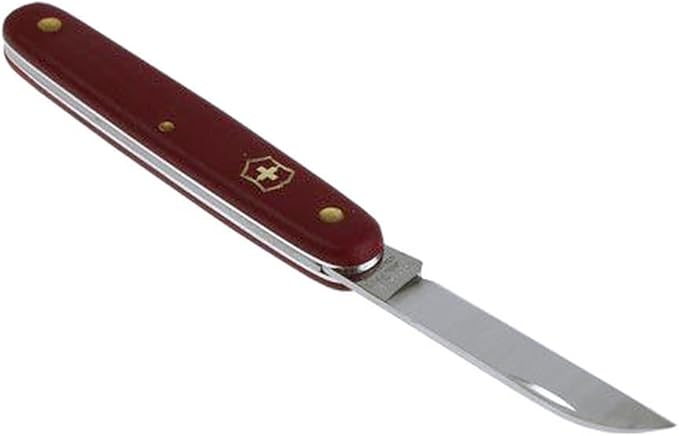 Victorinox Pocket tool garden flower knife red 2 functions blade straight ring Swiss made