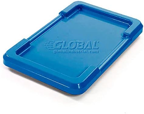 QUANTUM STORAGE SYSTEMS Lid For Cross Stack And Nest Tote TUB2516-8 Blue Lot of 6