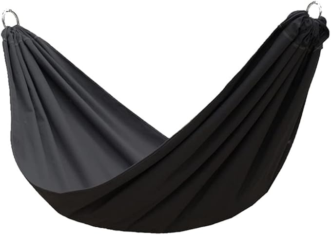 Portable Hammock Portable Hammocks Swing Bed Large Double Parachute Hammock Lightweight Adults for Outdoor Beach Garden Backyard for Backpacking Beach (Color : Black)