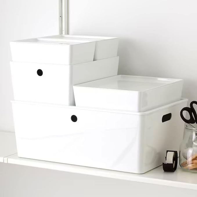 IKEA Box with Lid Perfect for Storing Smaller Gadgets Cables or Pencils for Home Office Reading Room 13X8X8Cm