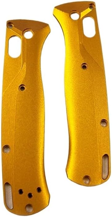 1 Pair CNC Aluminum Alloy Scale Handle Replacement Fits for Bugout 535(Gold)