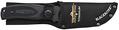 CAMILLUS Western Black River / 9 Overall / 3.75 Drop Point Blade / 420SS / Black Rubberized Handle/Full Tang/Lanyard Hole/Nylon Sheath