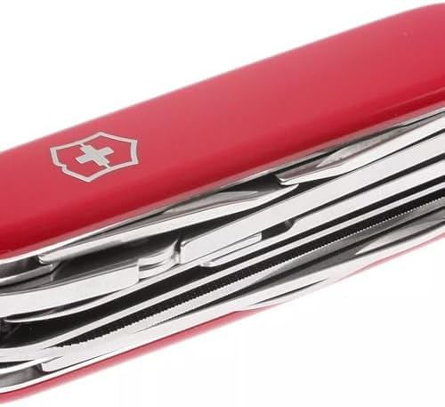 Victorinox Handyman Swiss Army Knife 24 Functions Swiss Made Pocket Knife with Large Blade Screwdriver Chisel and Pliers - Red