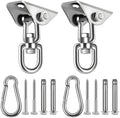 Yose Porch Swing Hanging Kit Heavy Duty 2000lbs Stainless Steel Easy to Install Swing Hardware with Ceiling Hooks Hammock Hooks for Indoor Outdoor Patio Garage