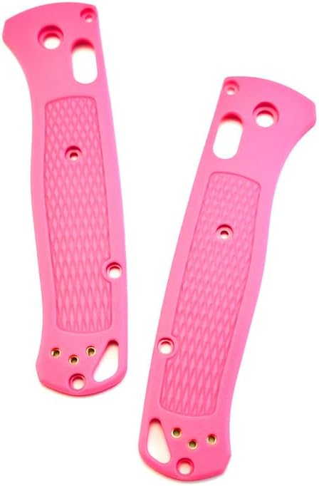 1 Pair Custom CNC Plastic Scales Handle Replacement Fits for Bugout 535(Pink)