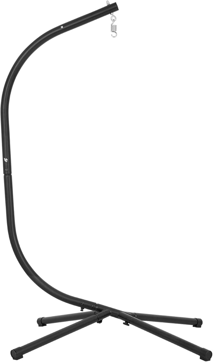 PayLessHere Hanging Hammock Stands Hammock Chair Stands Outdoor Solid Steel Heavy Duty Stand Only Construction for Hanging Hammock C Stand Air Porch Swing Chair Indoor（Stand Only）