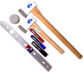 Official World Axe Throwing League Starter Kit with Hatchet Axe Target Stencil Markers &amp Whetstone