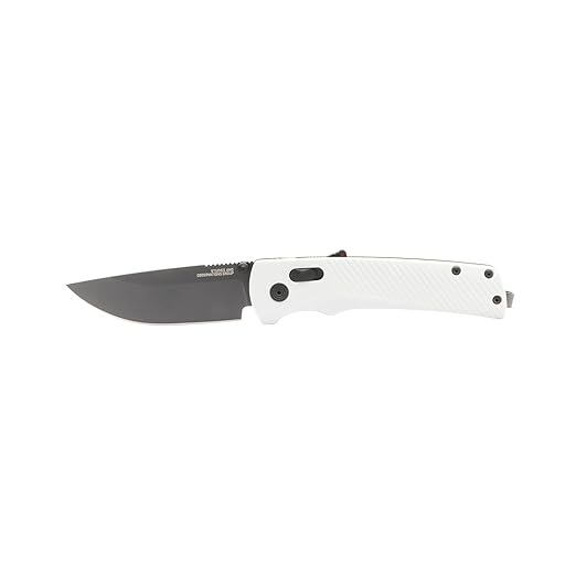 SOG Flash AT Daily Carry Ambidextrous Pocket Compact Folding Knife | Ergonomic Handle for Enhanced Grip | D2 Steel Blade Concrete/Cool Gray