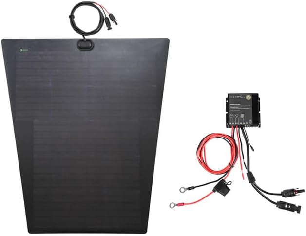 Lensun 90W 12V Hood Flexible Solar Panel for Toyota Tundra 3rd Gen (2022-Present) - Off Grid Solar Power for Offroading/Overlanding/Camping