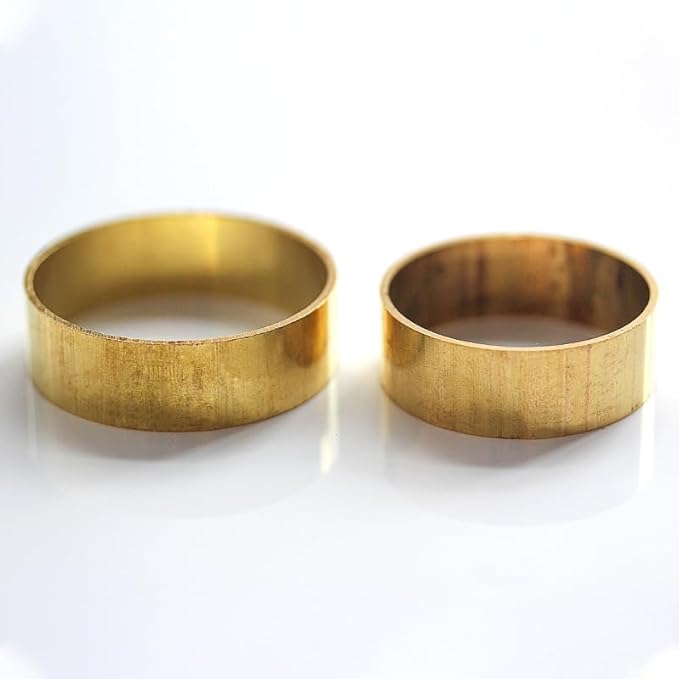 10PCS CNC Brass Ring Replacements Fit for Knife Handle Fastening DIY Making Accessory(XX-Large)