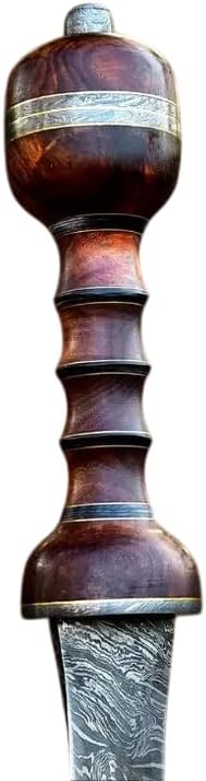 'Forest Hunting – Custom Handmade Roman Gladius Sword Medieval Warrior Damascus Steel Sword Battle Axe Viking swods Full Tang Blade