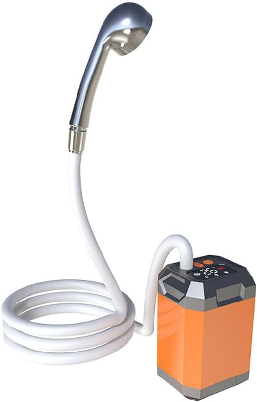 ZJchao Portable Cordless Camping ShowerOutdoor Rechargeable Electric Shower Pump for Hiking Traveling Large Capacity Bathe Tool