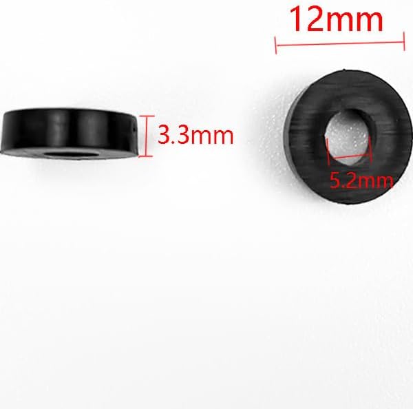 100 Pieces Rubber Washer Gasket Replacements Fit for Kydex Sheath Knife Case DIY Accessory
