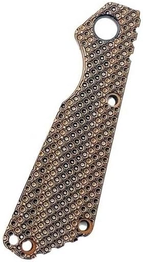 1 Piece Custom G10 Scales Fits for Strider SNG New Version CNC Handle Patch DIY Accessory(Brown)