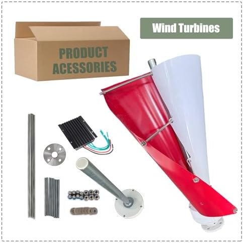12000W Wind Turbine Generator Kit with MPPT Controller - 12V/24V/48V Helical Magnetic Levitation Windmill for Home &amp Street Lighting - Efficient Blue 24V Energy Solution