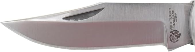 7 Handmade Folding Pocket Knife – 3 440 Stainless Steel Clip Point Blade – Silver Bolster – Genuine Leather Sheath Included (Multi-Color)