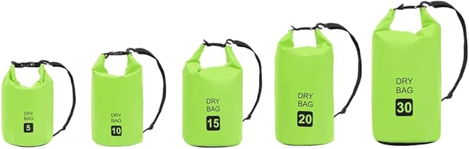SKM Dry Bag Green 4 gal PVCGreen (Weight 0.79KG)