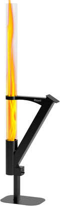 Rayzi New Rocket Stove 55 Inch Smokeless Wood Pellet Patio Heater Wood Pellet Fire Pits for Outside Portable Pellet Heater for Patio/Garden/Backyard/Outside Restaurant/Bonfire Party/Beach