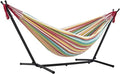 450lbs Capacity Double Hammock Adjustable Hammock Bed with 9ft Heavy Duty Steel Stand Includes Portable Carrying Case Easy Set up