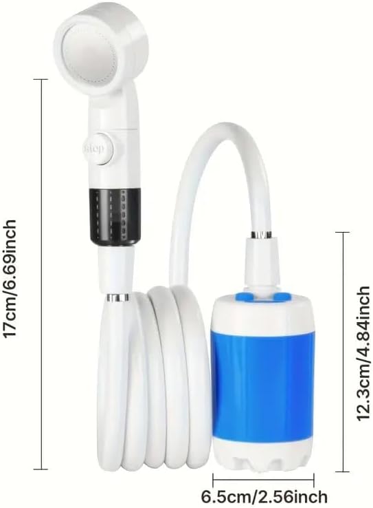 Portable Camping Shower Pump-Rechargeable Outdoor Shower Head Sprayer 2025 Portable Electric Camping Outdoor Shower with Digital Display &amp Multiple Spray Modes for CampingTraveling