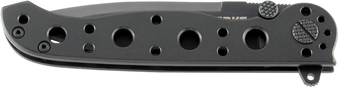 CRKT M16-01KS Folding Knife with Frame Lock: Stainless Steel Plain Edge Blade Stainless Steel Handle Reversible Pocket Clip M16-01KS