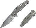 DEFCON Jungle Knife Series D2 Blade Titanium EDC Folding Pocket Tactical Knife
