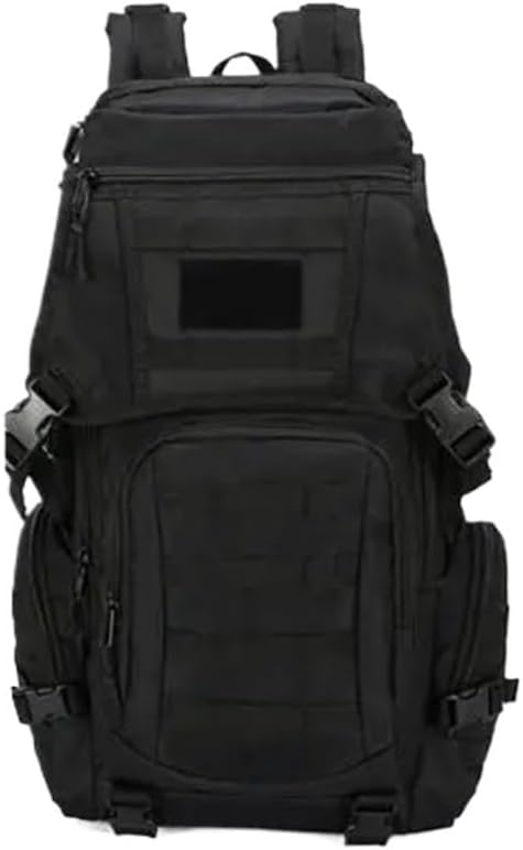 Tactical Backpack Survival Bag HuntingCompatible For Men Outdoor Travel Hiking Rucksack Camping Trekking(Black B)