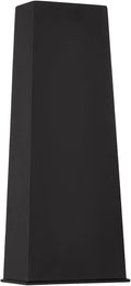 Capital Lighting 955013BK-LD Ansel Modern Night-Sky-Friendly Outdoor Elongated Rectangular Wall Lantern Integrated LED 15 Watt 19 H x 8 W Black