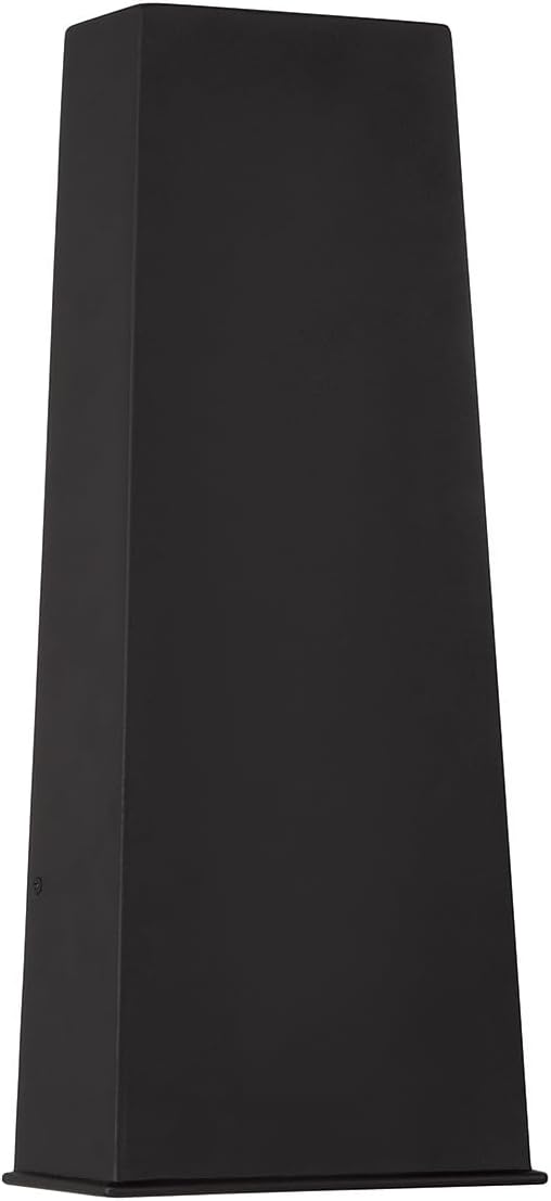 Capital Lighting 955013BK-LD Ansel Modern Night-Sky-Friendly Outdoor Elongated Rectangular Wall Lantern Integrated LED 15 Watt 19 H x 8 W Black