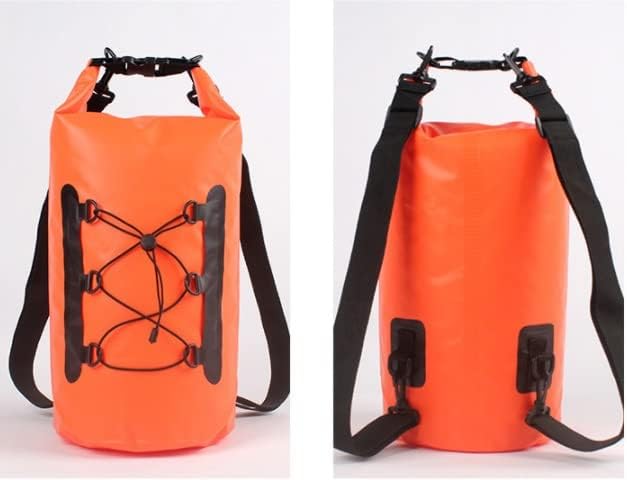 Waterproof Dry Bag Waterproof Beach Bags Lightweight Dry Storage Bag Backpack with Clip Net Waterproof Bag for Kayaking (Color : Black)