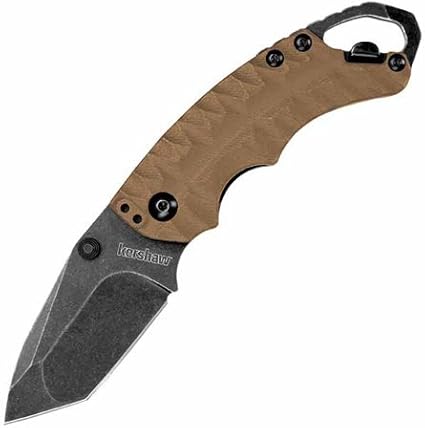 Kershaw Shuffle II Folding Pocket Knife 2.6 Inch Stainless Steel Tanto Blade EDC Utility with Flathead Screwdriver Reversible Carry Manual Opening Everyday Carry Pocket Knife for Men and Women