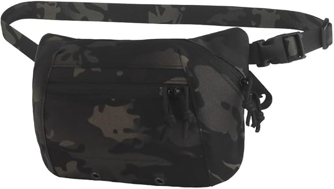 Tactical Outdoor Waist Pack Durable Fabric Crossbody Bag for Hunting Essentials Team Storage(BCP)