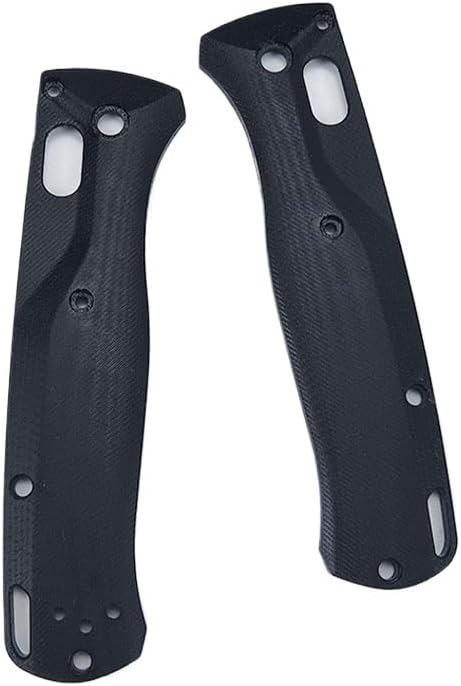 1 Pair Non-slip G10 Scales Fits for Bugout 535 Handle Patch Blank DIY Replacement in Black