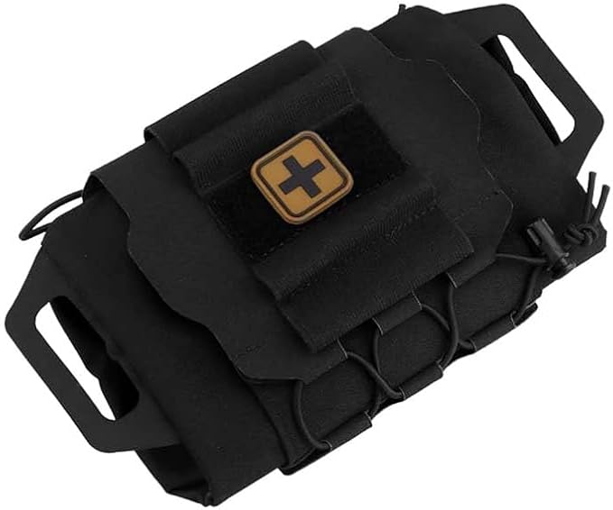 Molle Medical IFAK Pouch First Aid Kit Pack Two-Piece System Medical Roll and Carrier Supply Holder