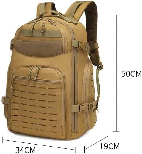 Tactical Backpack Military Molle Hiking 36-55L Outdoor camouflage bag waterproof tactical camouflage