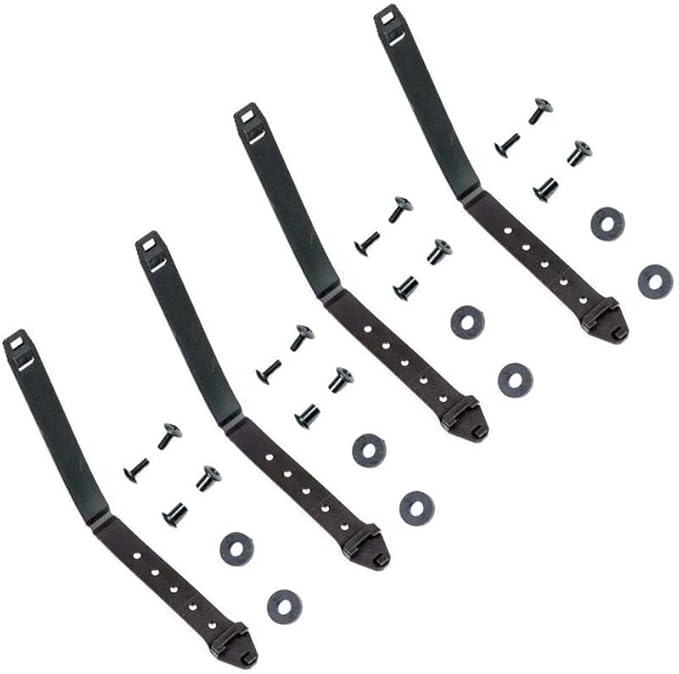 4PCS Nylon Pocket Clips with Molle Connection Fit for Kydex Sheath and Knife Case Back Clip Replacements with Screws