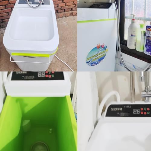 Portable Electric Shower for Camping - Mobile Outdoor Shower with Charge Pump Temperature Display 55/65/75L Capacity Ideal for RVs and Apartments Works Without Power
