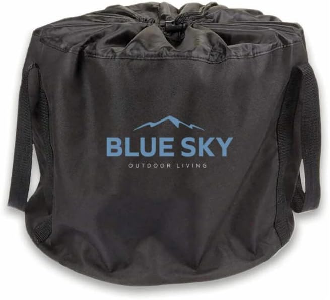 Blue Sky Outdoor Living Ridge Portable Fire Pit Portable Smokeless Fire Pit with Carrying Bag Black
