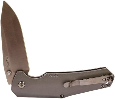 Schrade SCH306 8.1in High Carbon Stainless Steel Folding Knife with 3.5in Clip Point Blade and Aluminum Handle for Outdoor Survival Camping and EDC