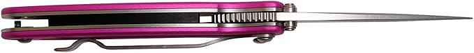 Kershaw Chive Pink Pocket Knife 1.9 420HC Steel Blade 410 Stainless Steel Handle Assisted Opening with Flipper Small EDC