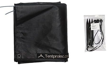 Tentproinc RV Awning Sun Shade Screen 7' X 9' 3'' (Fit for 10' Awning) Mesh Sunshade UV Blocker Shadescreen for Motorhome Camping Trailer Awning Sunscreen Screenshade - 3 Year Warranty (Black)