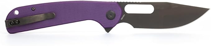 LIONGMAH Folding Pocket Knife for Everyday Carry Perfect Tool for Outdoor Activities 3.75 BladeG10 Handle Liner Lock additional flipper top flipper thumb hole (Right-handed version)